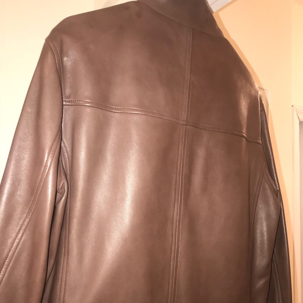 Faonnable Lambskin Leather Jacket - image 5